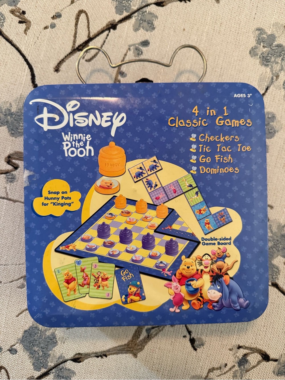 Vintage Disney Winnie the Pooh 4-in-1 Classic Games Set - Blue